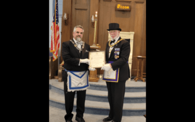 Bro. Kevin Fernandes Receives Past Masters Certificate
