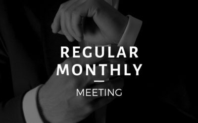 Regular Meeting 2nd Tuesday | 01/09/2024